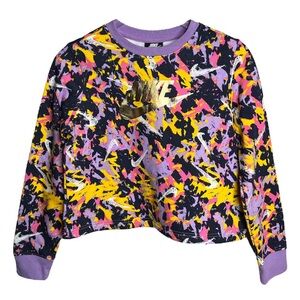 NWT Nike Standard Fit Long Sleeve Crop Top Sweater